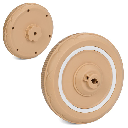 Колесо для дитячого електромотоцикла Bambi Racer M 6327-R-PLASTIC WHEEL (заднє, Ø20 см, ↔4,5 см, пластик, адаптер під редуктор)