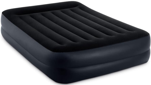 Надувне ліжко Intex 64124 (42*152*203 см, 47 см з підголівником, двоспальне, вбудований електронасос 220V, до 272 кг)