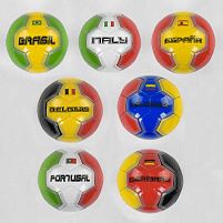 М'яч Футбольний С 40217 (60) розмір №5 - 7 видів, матеріал м'яка EVA, 300-320 грам, гумовий балон