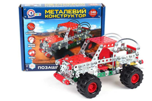Картинка  Конструктор метал "Позашляховик" 4913 "Technok Toys" 248 деталей, в коробці от магазина cd-market