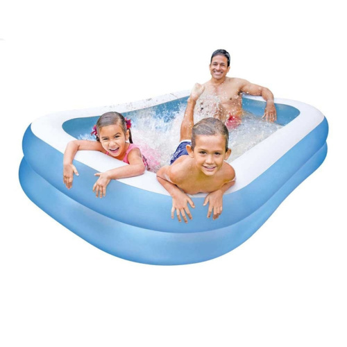 Дитячий надувний басейн «Сімейний» Intex 57180 (48*152*203 см., обє'м: 540 л., блакитний) фото 2