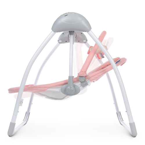 Крісло-гойдалка для немовлят з електро-заколисуванням  El Camino ME 1047L AIRY Rose Leaves (механізм гойдання: маятник) фото 6