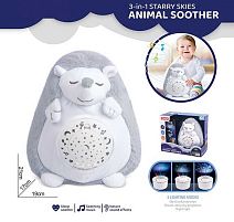 Нічник H 9 “Їжачок”, проєктор, на батарейках, музика, звукові ефекти, підсвітка, в коробці