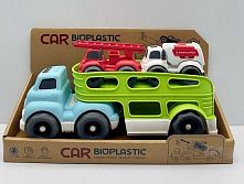 Трейлер 933-676 AM звуки, мелодія, підсвічування, 2 машинки, з біопластику, в коробці