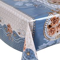 Скатертина-клейонка ПВХ в рулоні 3-хшар. глянсова на ткан. основі Glossy 1.37*20м Stenson MA-5290