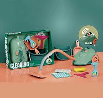 Набір для прибирання XG 2-29 E звук, пилосос зі шлангом та насадкою, відро, совочок, губка, пульверизатор, скребок, в коробці