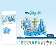 Магнітний конструктор CH 1266 99 деталей, довжина ребра кубика 2.5 см, фігурки морських тваринок, в коробці