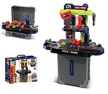 Набір інструментів 008-302 верстат, валіза, пилка, викрутки, гайковий ключ, болти, в коробці