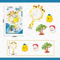 Гра для ванни 278 2 пискавки, сачок на присосці, на листі