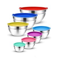Миски з кришками SS 14пр/наб 18/20/22/24/26/28/30см Stenson R93816-14