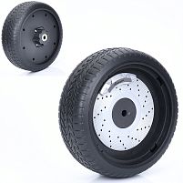 Колесо для дитячого електромобіля Bambi Racer M 6026-EVA WHEEL (заднє та переднє однакові, Ø26 см, ↔8.5 см, EVA, адаптер під редуктор)