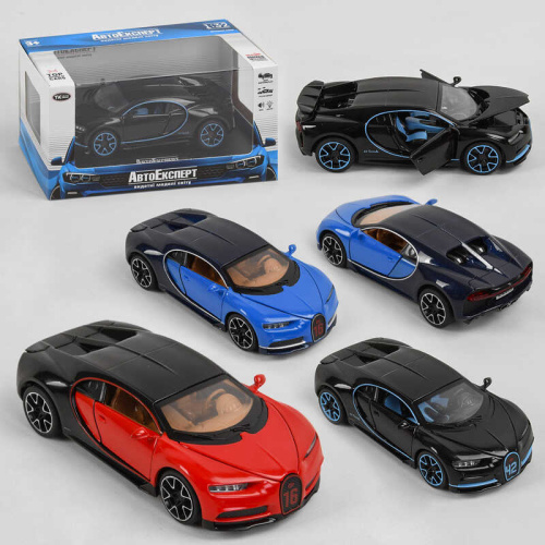 Машина LF-83880 "Авто Експерт", 3 кольори, металопластик, 1:32, світло, звук, інерція, відчиняються двері, капот, в коробці, МІКС