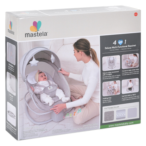 Крісло-гойдалка для немовлят з електро-заколисуванням Mastela 8113 (механізм гойдання: поворотний) фото 3