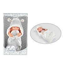 Пупс 209-3 довжина 40 см, м’якотілий, ковдра-конверт, в коробці