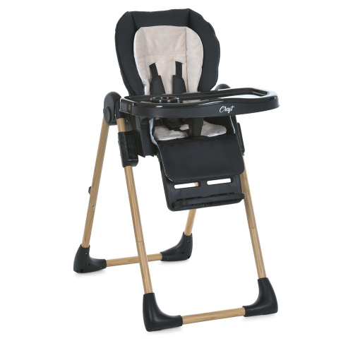 Стільчик для годування El Camino ME 1115-W Black (52*86*106 см, 2 колеса, стілец: 5 положень, спинка: 3 положення, підніжка: 3 положення, до 15 кг) фото 2