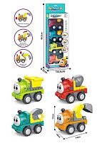 Набір паровозів 588-5 Е 4 шт. в коробці, інерція, рухливі деталі.