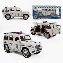 Машина 32968 "Авто Експерт", "Поліція", інерція, звук, підсвічування, відчиняються двері, багажник, капот, масштаб 1:24, в коробці