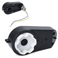 Рульовий редуктор для дитячого електромобіля в зборі з мотором Bambi Racer M 4847-ST-GEAR (24V, RPM6000, вісь: Ø10 мм, ↔17 см)