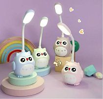 Лампа настільна світлодіодна C 71604 4 кольори, 2 режими, USB mini, вбудований акумулятор, в коробці, ВИДАЄТЬСЯ ТІЛЬКИ МІКС ВИДІВ