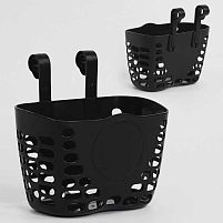 Кошик на кермо X-Toys BS-07-1216 (на велосипед Ø12"/Ø14"/Ø16", чорний)