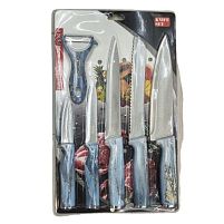Ножі кухонні 6пр/наб 24.5*39.5см Stenson R97590