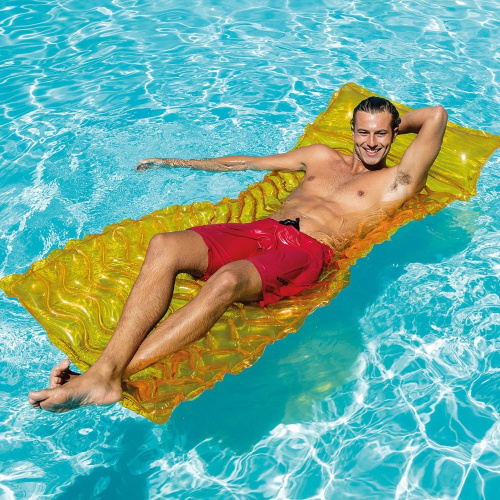 Матрас надувний для плавання Intex 58807 EU «Хвиля» (15*86*229 см, підголовник, вік 8+, до 100 кг) фото 14