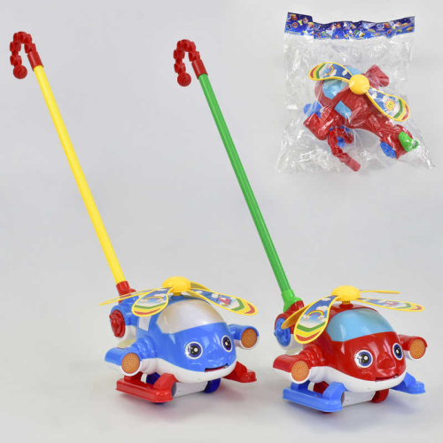 Каталка 0362 "Вертоліт" на паличці, з брязкальцем, в пакеті