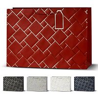 Пакет подарунковий паперовий M "Squares" 26*32*10см Stenson R97050-M