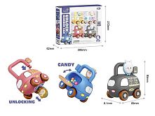 Набір машин LZ 007-4 “Спецтехніка”, 4 машинки, 4 ключі, в коробці