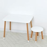 Комплект стіл і стілець Bambi 04-026W (білий)