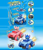 Машина музична KH 332-29 2 види, підсвічування, мелодія, парогенерація, колесо вільного ходу, довжина 13 см, фігурка героя, в коробці