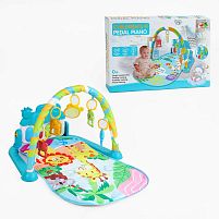 Килимок 518 A25 звук, підсвічування, піаніно, 5 підвісок, ростомір, в коробці