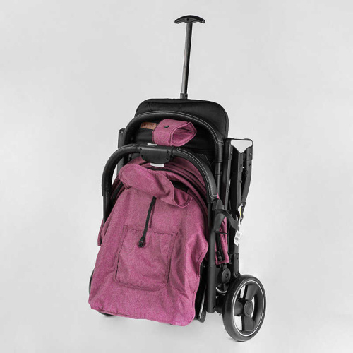 Коляска дитяча прогулянкова Joy Comfort L-30201 (колір ФІОЛЕТОВИЙ, рама сталь з алюмінієм, футкавер, підсклянник, телескопічна ручка) фото 6