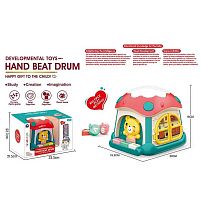 Будиночок логічний BM 1208 підсвічування, звук, мелодії, шестерні, віконце, сортер, тріскачка, в коробці