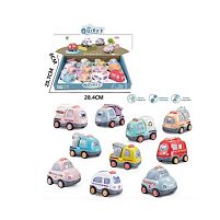 Набір машин G 580 ЦІНА ЗА 12 ШТУК В БЛОЦІ, інерція, в коробці