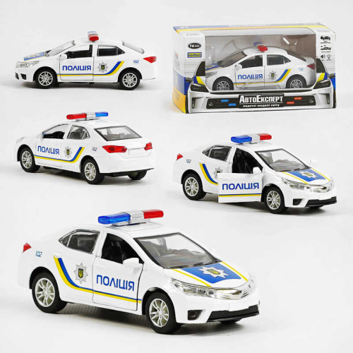 Машинка металопластикова ТК 0499 "АвтоЕксперт", масштаб 1:36, світло, звук, інерція, відчиняються двері, ОЗВУЧЕНО УКРАЇНСЬКОЮ