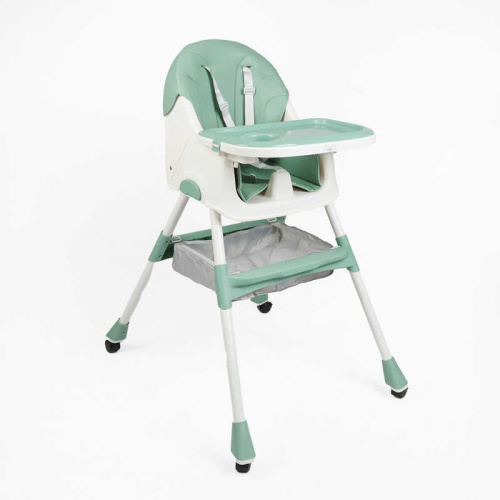 Стільчик для годування Toti TL-30794 (22*110 см, сталева конструкція, регулювання спинки, сидіння, висота, кошик, ремінь, 4 колеса, до 30 кг)
