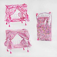 Ліжечко 1889 метал, балдахін, В ПАКЕТІ