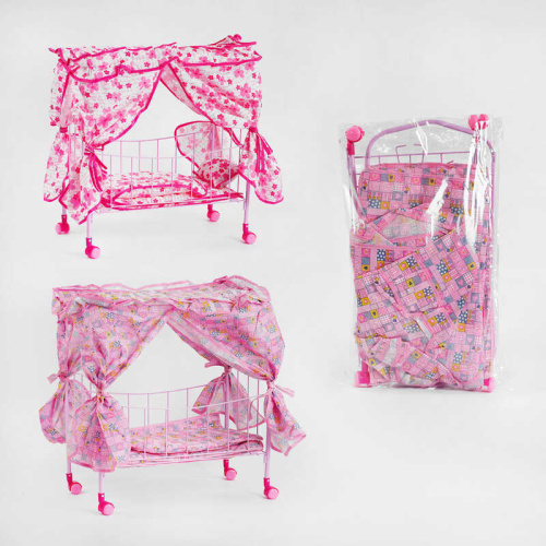 Ліжечко 1889 метал, балдахін, В ПАКЕТІ