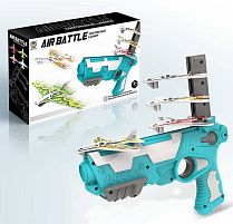 Запускач 9909 A/B/C розмір: 24х6х18 см, 4 літачки: 10х14.5 см, механічний принцип, в коробці