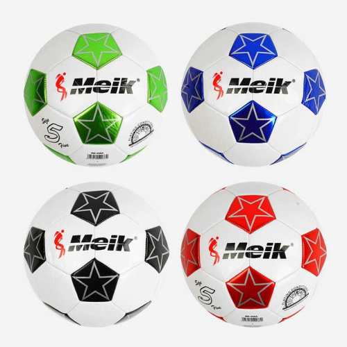 М`яч футбольний C 56001 (50) 4 види, вага 310-330 грам, м`який PVC, гумовий балон, розмір №5