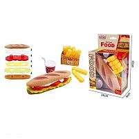 Набір продуктів 623-523 багет з начинкою, картопля, напій, в коробці