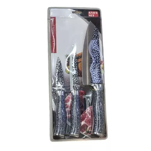 Ножі кухонні "Flecks" 3пр/наб 15.5*37см  (9/20.5,12.5/24,17.5/30.5см) Stenson R97595