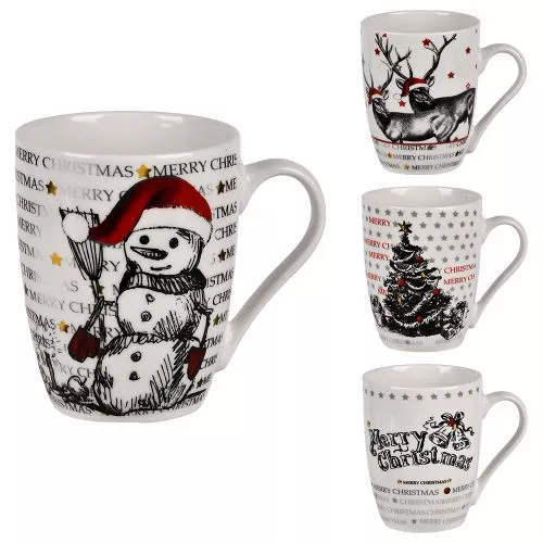 Чашка новорічна "Merry Christmas" 360мл Stenson R34408