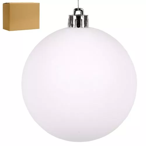 Ялинкові кульки 8см "Мат" 50шт/уп Stenson 9190W-8