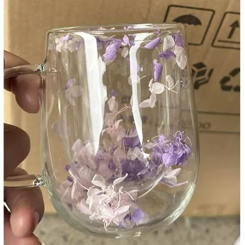 Чашка з подвійною стінкою "Flowers" 330мл Stenson R10123