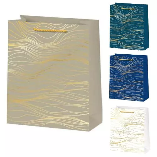 Пакет подарунковий паперовий L "Wave" 31*41*12см Stenson R96970-L