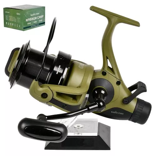 Котушка карпова з бейтранером "Magnum Carp" 10000 5+1bb метал шпуля Stenson SF24345-10