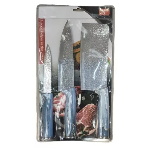 Ножі кухонні "Space gold" 3пр/наб 20.5*36.5см (12/24,16.5/28.5,17/29.5см) Stenson R97592