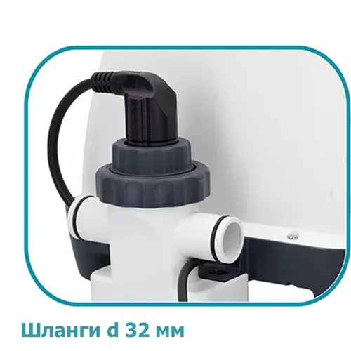 Хлоргенератор Intex 26664 (хлор 4 г/год, для басейнів об'ємом до 17413 л, працює від фільтра-насоса 1136-3785 л/год, таймер, підключення Ø32 мм.) фото 5
